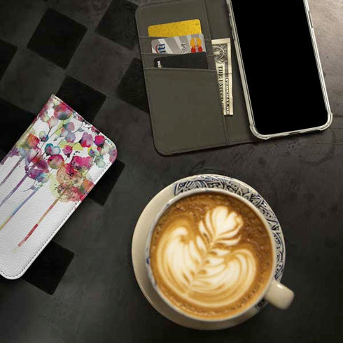 Painted Flowers iPhone 15 Pro Folio Case